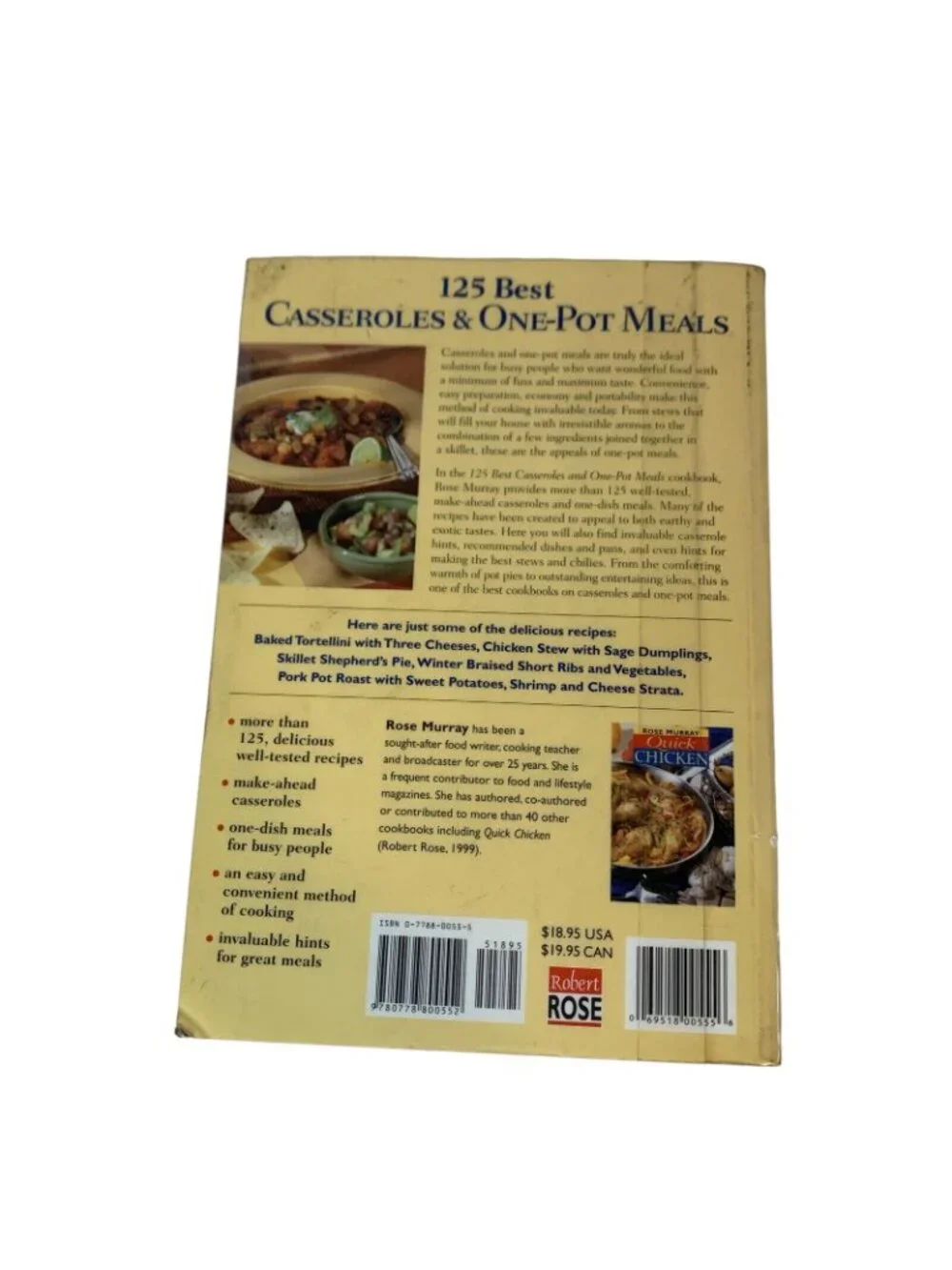 125 Best Casseroles & One-Pot Meals  Family Favorites Cookbook Set 2 Books